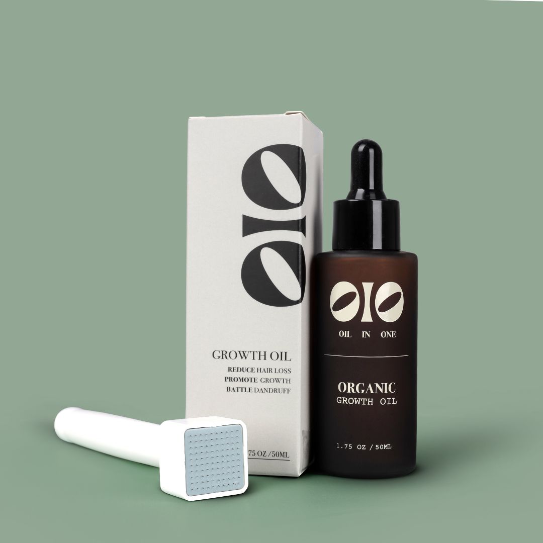 Organic Growth Bundle : Growth Oil + Derma Stamp